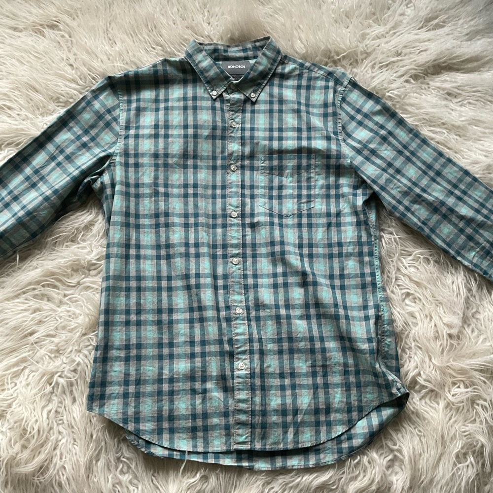 Bonobos Slim Fit Check Plaid Button‎ Down Shirt